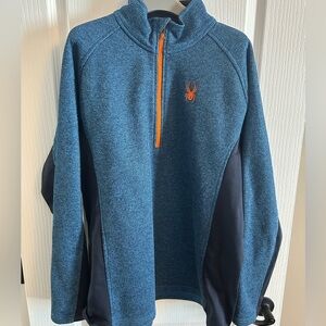 Spyder Blue Fleece Pullover